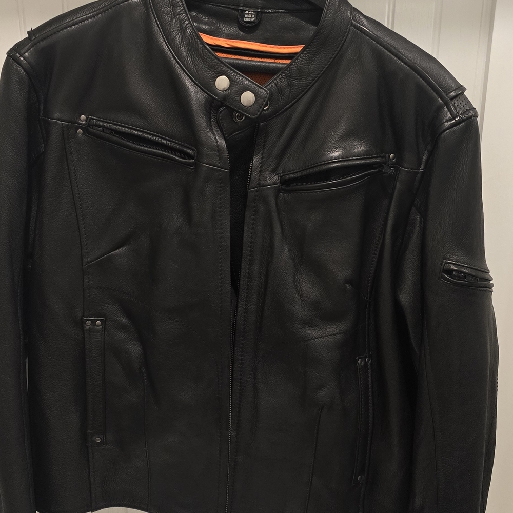 Men's Black Leather Jacket